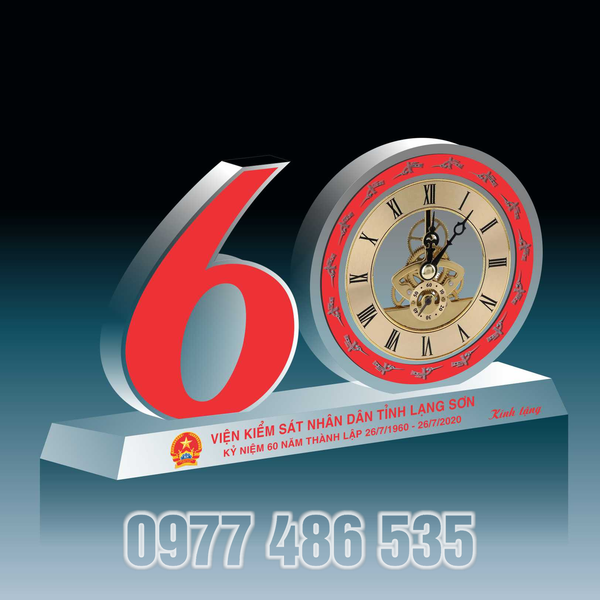 Đồng hồ pha lê mẫu 40