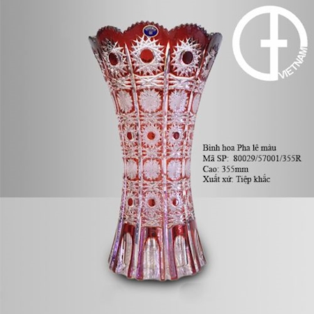 Lọ hoa pha lê mẫu 08