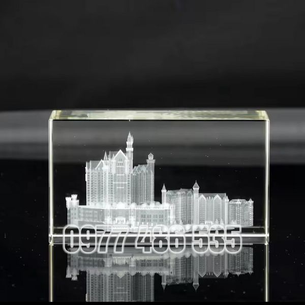 Pha Lê 3D Tòa Nhà  Mẫu 12